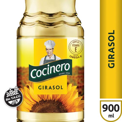 Aceite de Girasol Cocinero 900 Ml.