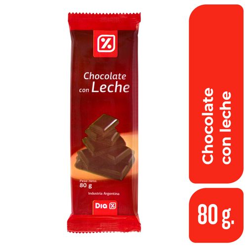 Chocolate con leche DIA 80 Gr.