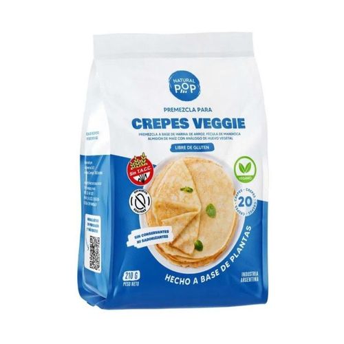 Crepes Veggie Natural Pop 210 Gr.