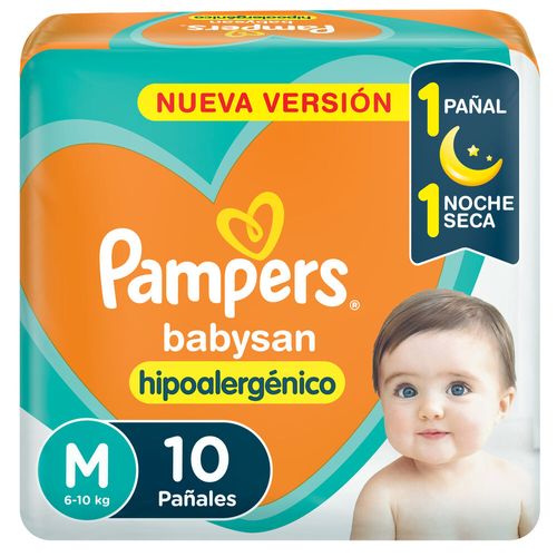 Pañal Babysan M Pampers 10 Un