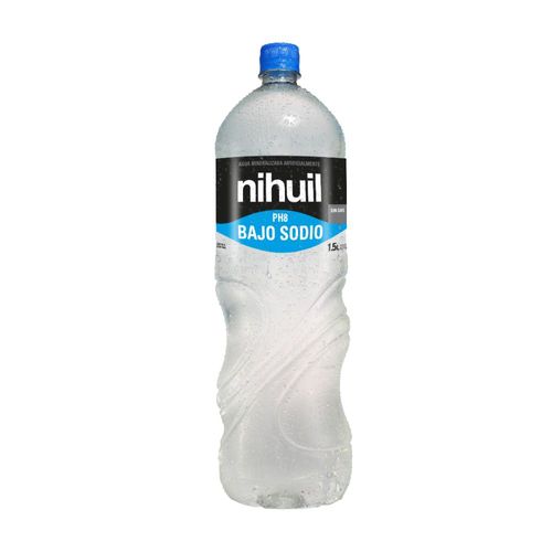 Agua Mineralizada Baja Sodio Ph8 Nihuil 1,5 Lt.