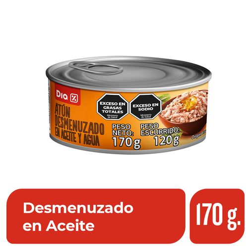 Atún Desmenuzado en Aceite Dia 170 Gr.