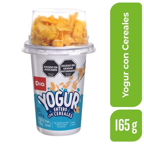 Yogur Entero DIA con Cereales 165 Gr.