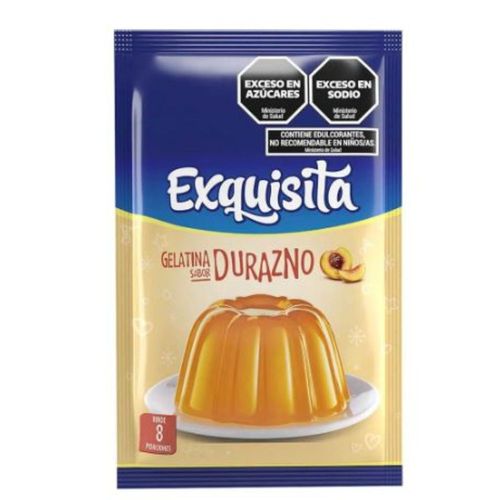 Gelatina Regular Durazno Forti Exquisita 40 Gr.