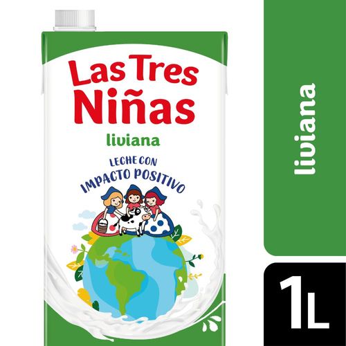 Leche Descremada Las 3 Niñas Larga Vida 1 Lt.