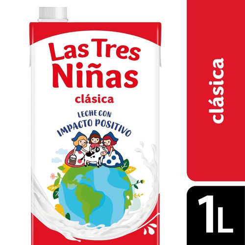 Leche Entera Las 3 Niñas Larga Vida 1 Lt.