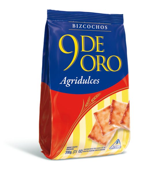 Bizcochos 9 de Oro Agridulces 200 Gr.