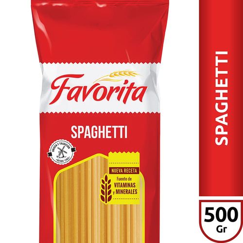 Fideos Spaghetti Favorita 500 Gr.