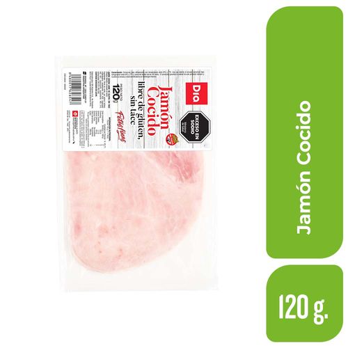 Jamón Natural Fetas Finas Dia 120 Gr.