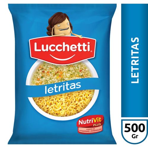 Fideos Letritas Lucchetti 500 Gr.