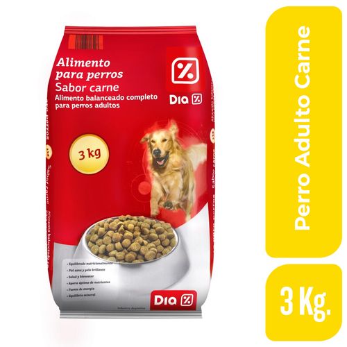 Alimento para Perros DIA Adultos Carne 3 Kg.