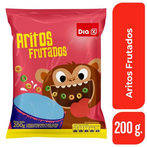 Cereal Aritos DIA Frutados 200 GR.