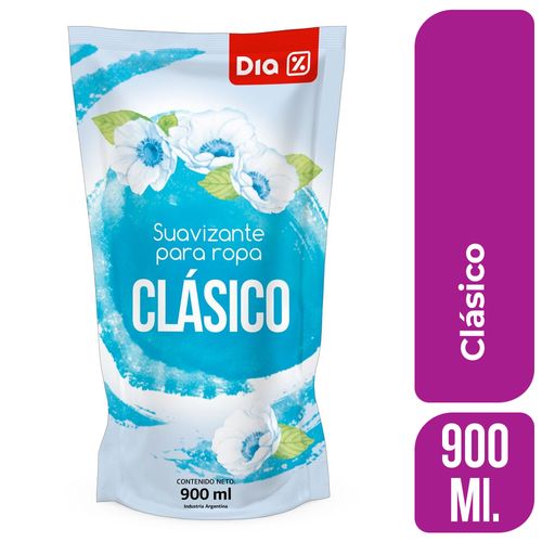 Suavizante para Ropa DIA Clásico Doypack 900 Ml.