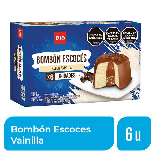 Bombón Escocés Dia Sabor Vainilla x 6 Uds.