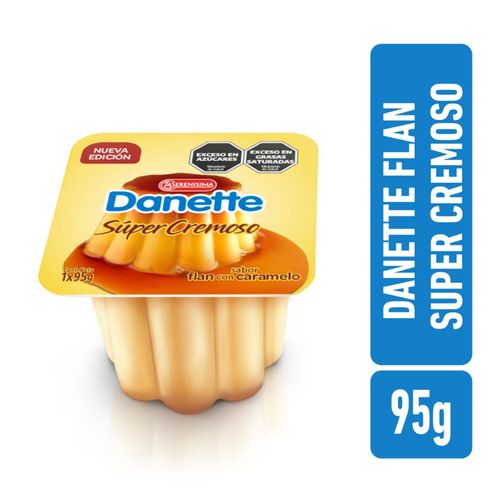 Flan Super Cremoso Con Caramelo Danette 95 Gr.