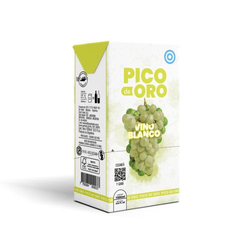 Vino Blanco Pico De Oro 1 Lt.