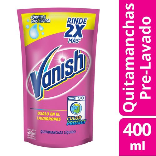 Quitamanchas Líquido Vanish Multiuso Repuesto 400 Ml.