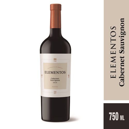 Vino Tinto Elementos Cabernet Sauvignon 750 ml.