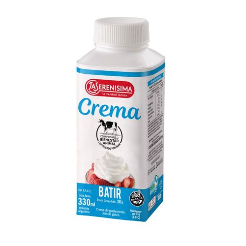 Crema para Batir La Serenísima 330 Ml.