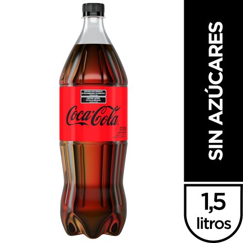 Gaseosa Coca-Cola sin azúcares 1,5 Lts.