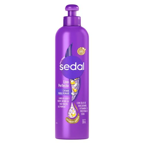 Crema Para Peinar Liso Perfecto Sedal 300 Ml.