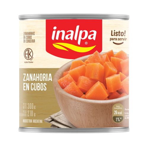 Zanahoria Inalpa en Cubos 300 Gr.