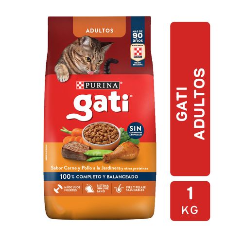 Alimento Para Gato Carne y Pollo Gati x 1 Kg.