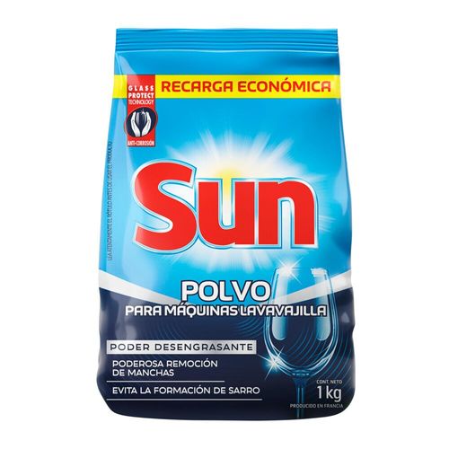 Polvo Para Lavavajilla Desengrasante Sun 1 Kg.