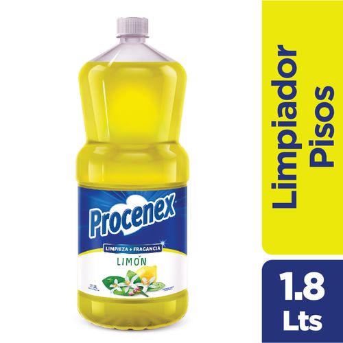 Limpiador Líquido Pisos Procenex 2 en 1 Limón 1,8 Lts.