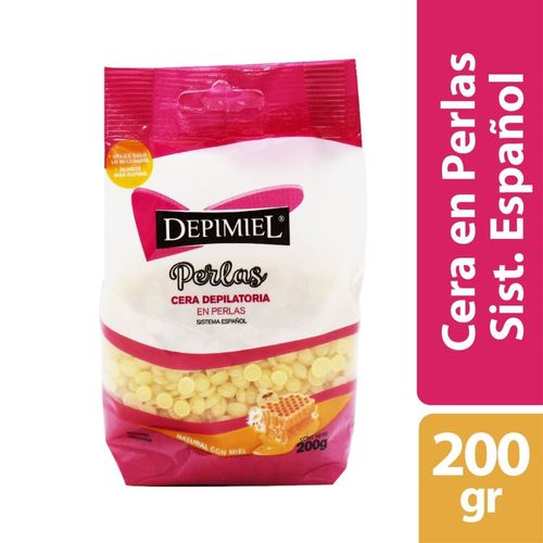 Cera Depilatoria En Perlas Natural Depimiel 200 Gr.