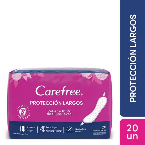 Protectores Diarios Carefree Protección Largos X20 Ud.