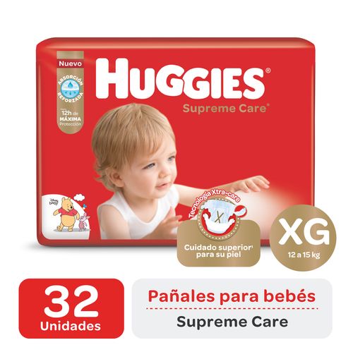 Pañal Huggies Supreme Care XG x 32 Ud.