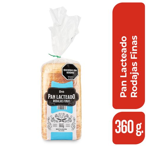 Pan de molde Blanco DIA rodajas finas 360 Gr.