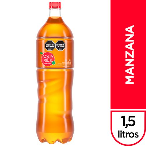 Agua Saborizada Aquarius Manzana 1.5 Lt.