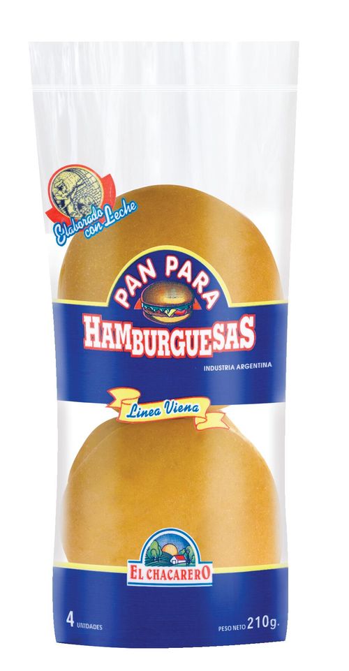 Pan de Hamburguesa El Chacarero 210 Gr.