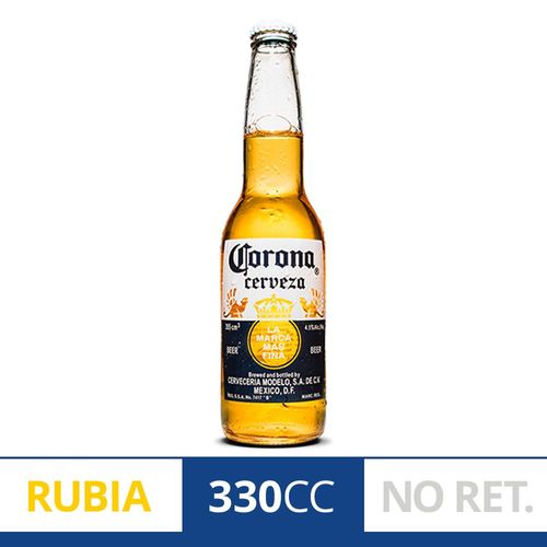 Cerveza Corona Botella No Retornable 330 Ml.