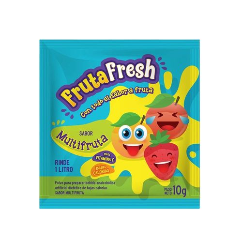 Jugo en Polvo Mix Frutal Fruta Fresh 10 Gr