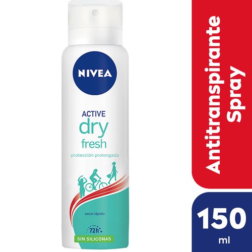 Desodorante Antitranspirante Femenino Nivea Dry Fresh Sin Siliconas X 150 Ml.