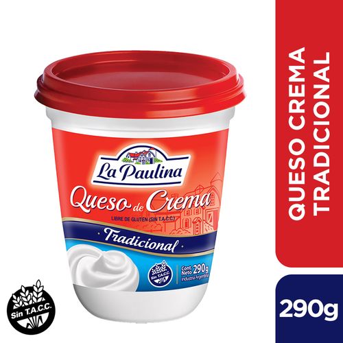 Queso de Crema Clásico La Paulina 290 Gr.