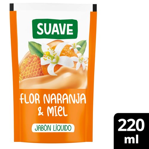 Jabón Líquido Para Manos Suave Flor Naranja Y Miel 220 Ml.