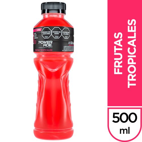 Bebida isotónica Powerade frutas tropicales 500 Ml.