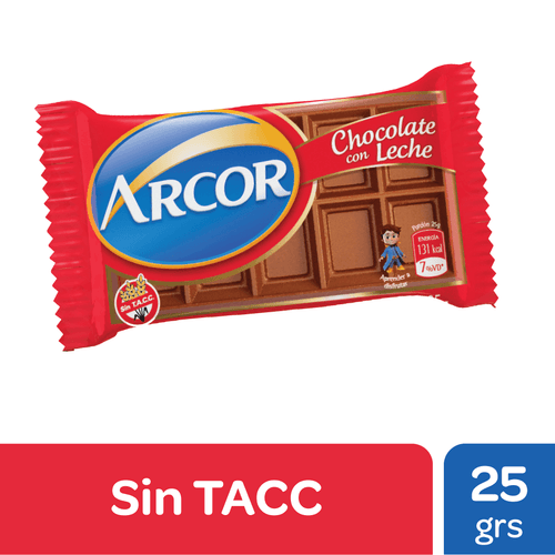 Chocolate con Leche Arcor 25 Gr.