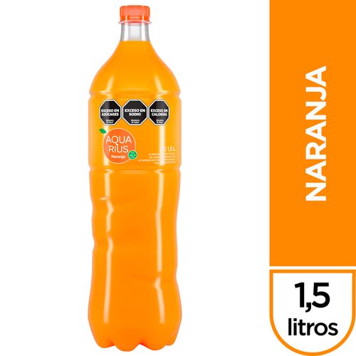 Agua Saborizada Aquarius Naranja 1.5 Lt.