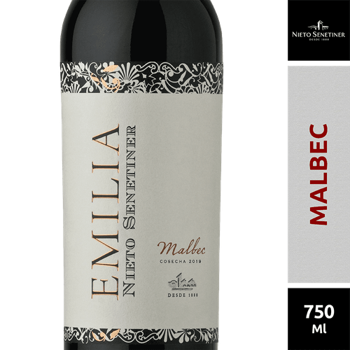 Vino Tinto Emilia Nieto Senetiner Malbec 750 ml.