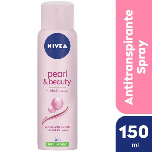 Desodorante Antitranspirante Femenino Nivea Pearl & Beauty Sin Siliconas X 150 Ml.