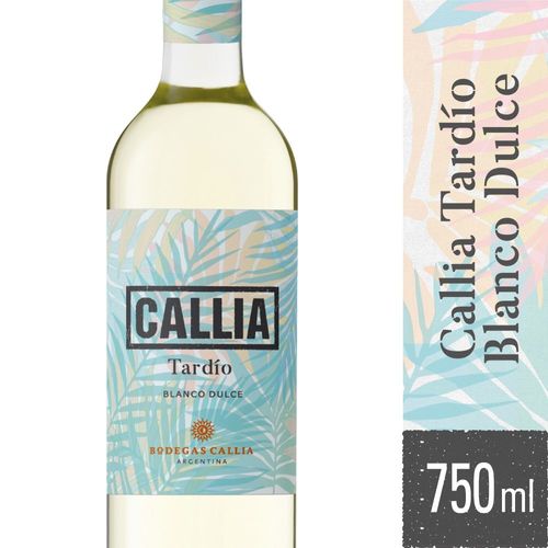 Vino Blanco Dulce Callia Amable 750 Ml.