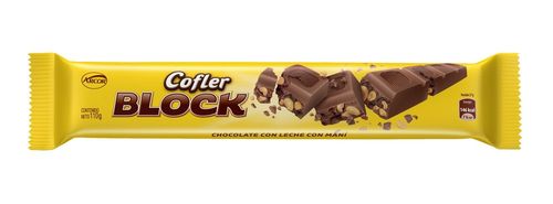 Chocolate Block Leche y Maní 110 Gr.