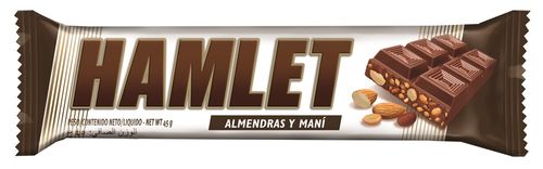 Chocolate Hamlet Almendras y Maní 45 Gr.