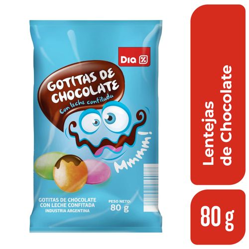Lentejas de Chocolate DIA 80 Gr.