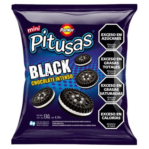 Galletitas Mini Pitusas Black Parnor 130 Gr